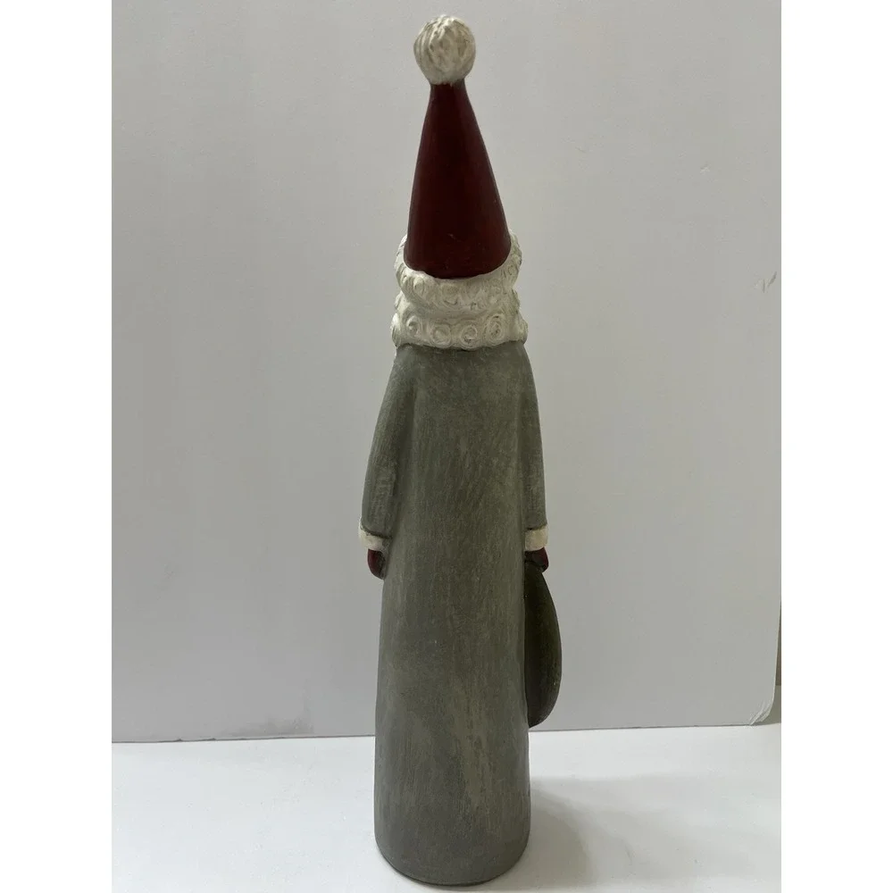 Vtg Christmas Wooden Santa Figure 15